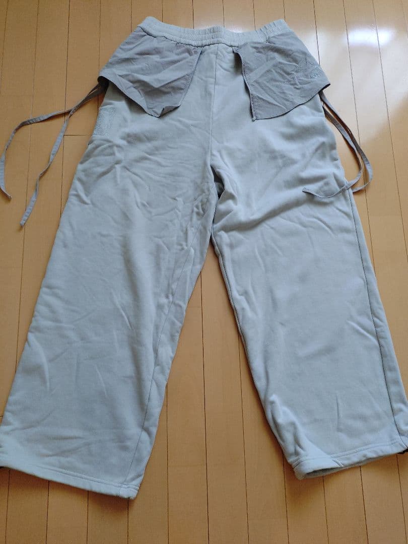 ずっと真夜中でいいのに　Docking Sweat Pants (Gray)　L