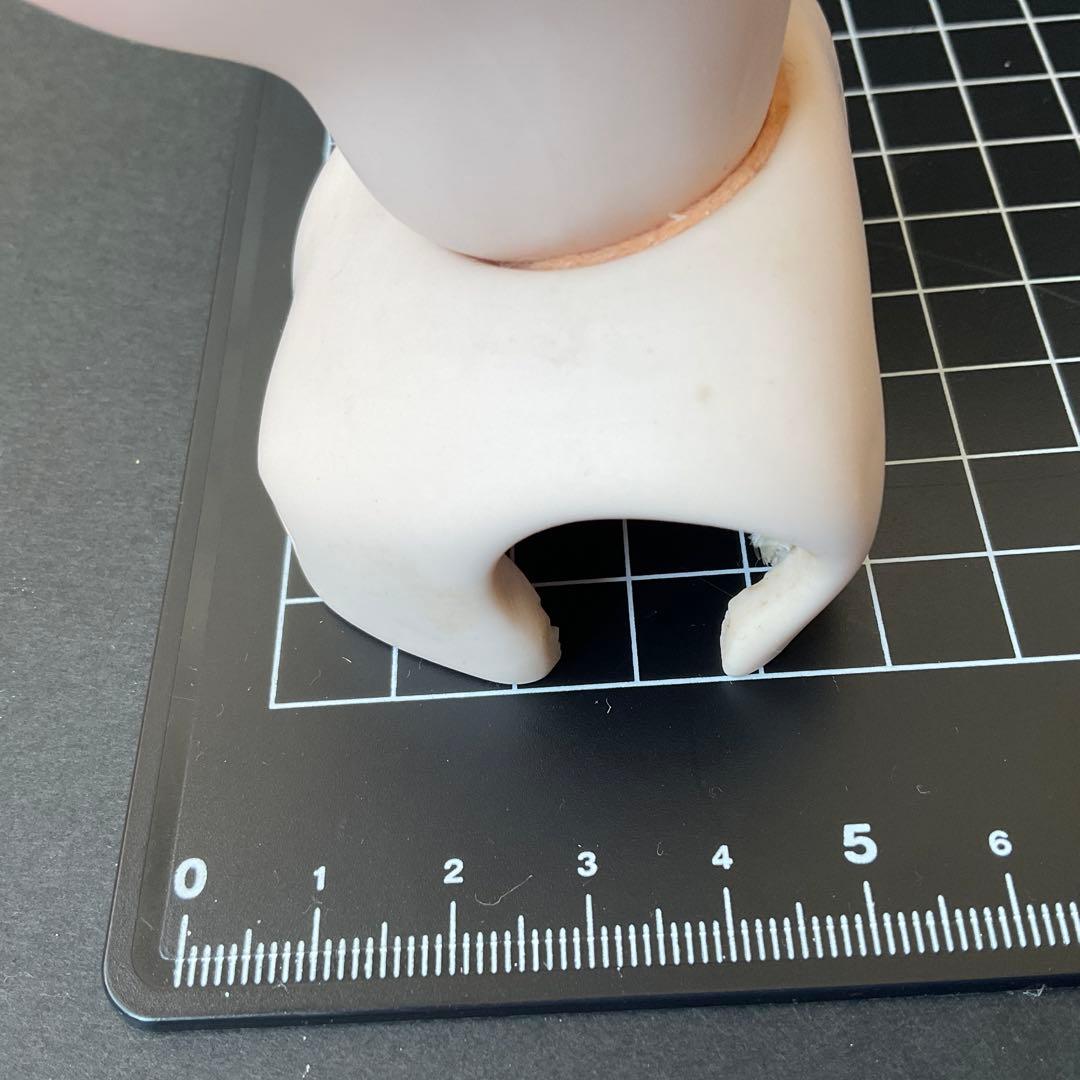 マルセルドールヘッドリプロ　ビスクドールヘッドショルダー付き（パーツ）リプロ