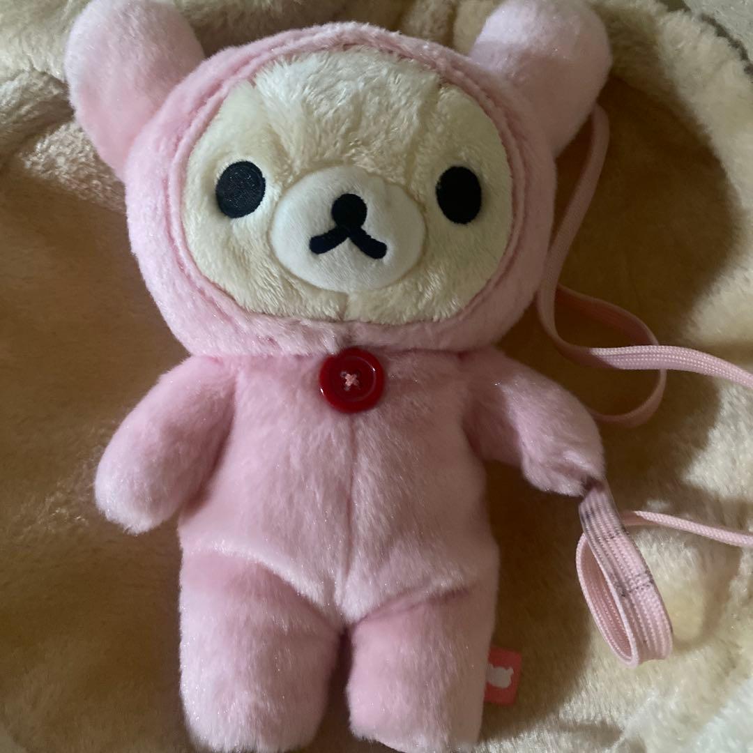 値下げ可能◎ リッラクマ　コリラックマ　ポーチ ピンク ぬいぐるみ