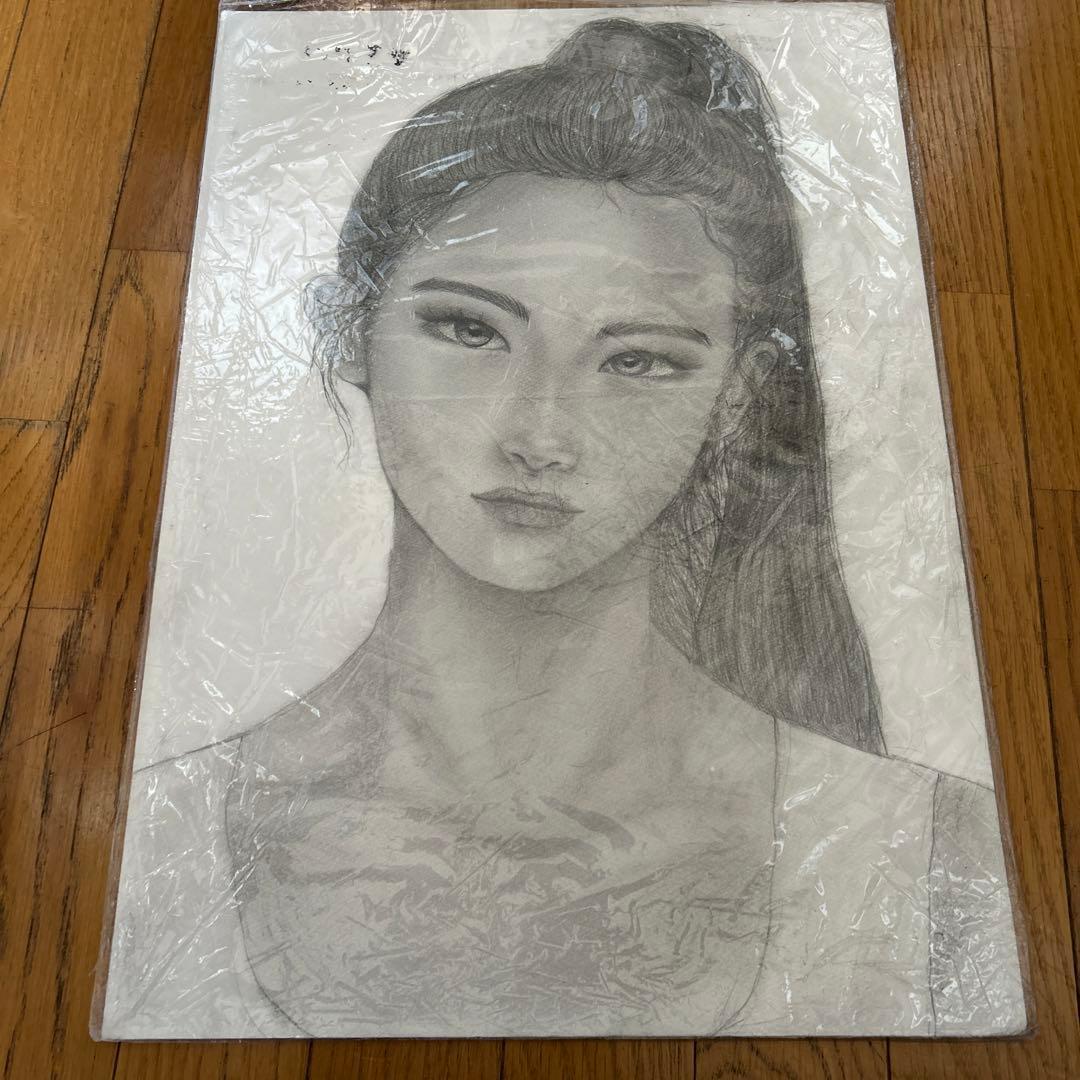 【手描き】オリジナルアート　鉛筆画デッサン