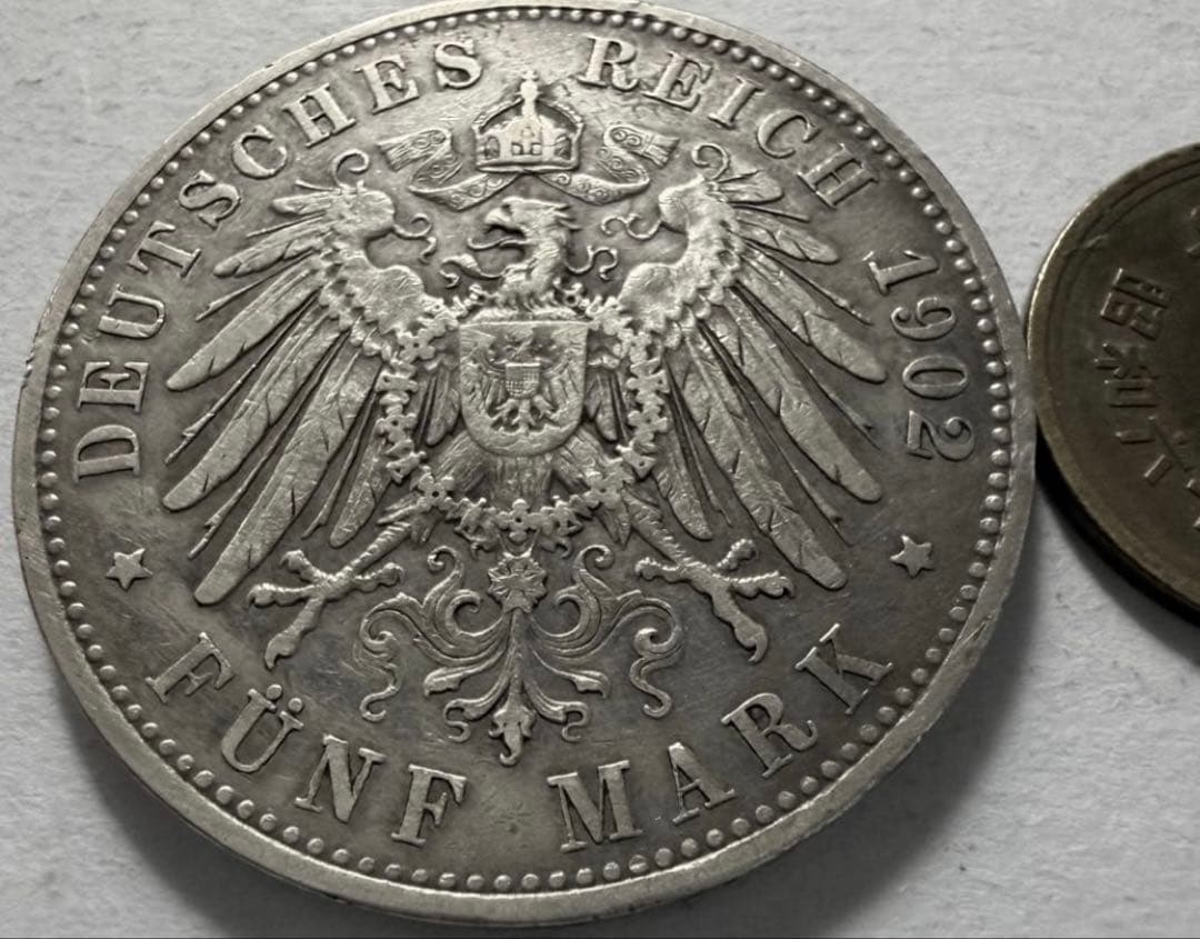 S*y様 1902年D ドイツ バイエルン王国　5マルク銀貨 オットー・フォン・