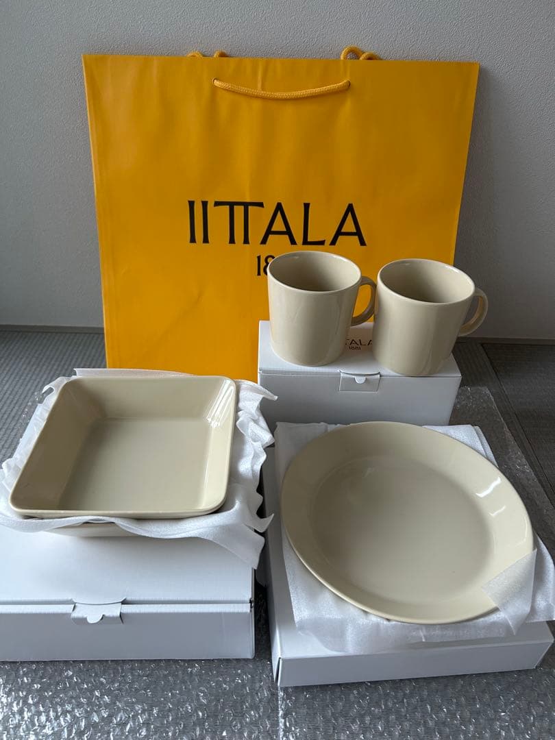 2026 イッタラ 福袋 ティーマ プレート マグカップ　リネン　６点