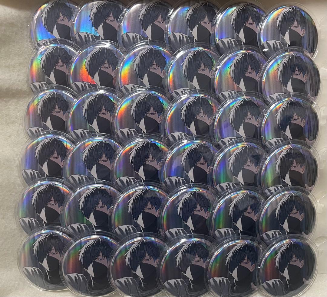 CR CrazyRaccoon VanilLa バニラ 缶バッジ ロックの日