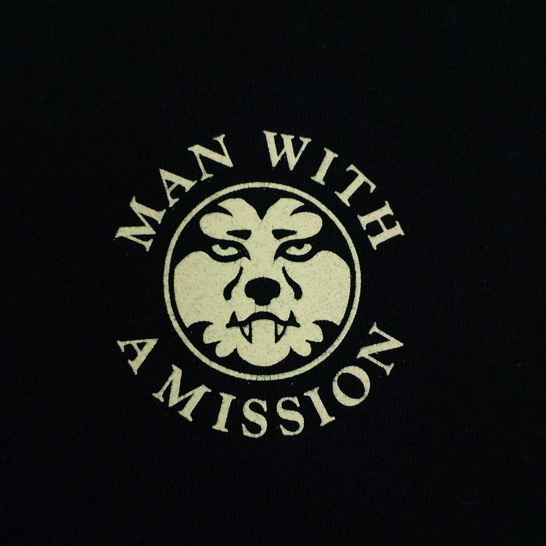 【激レア】マンウィズアミッション Tシャツ L ブラック 両面プリント
