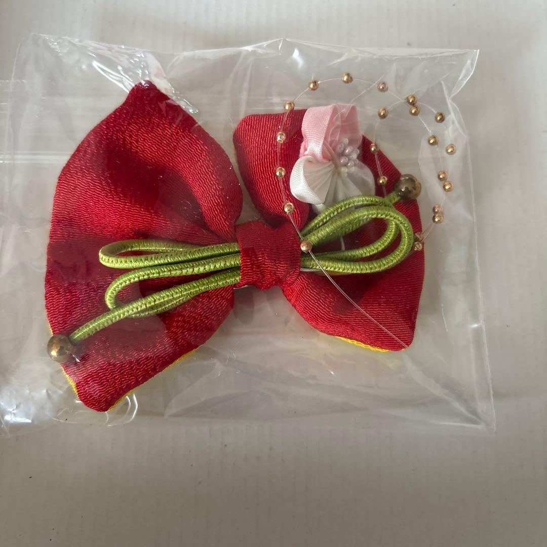 七五三　3歳　着物フルセット　下駄　巾着　付き　ユーズド