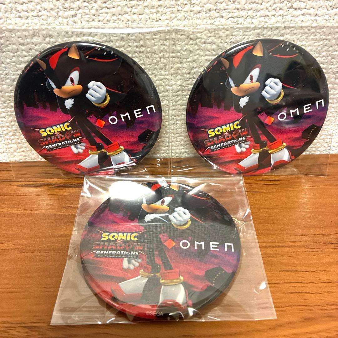 ソニック × シャドウ ジェネレーションズ 缶バッジ　シャドウ