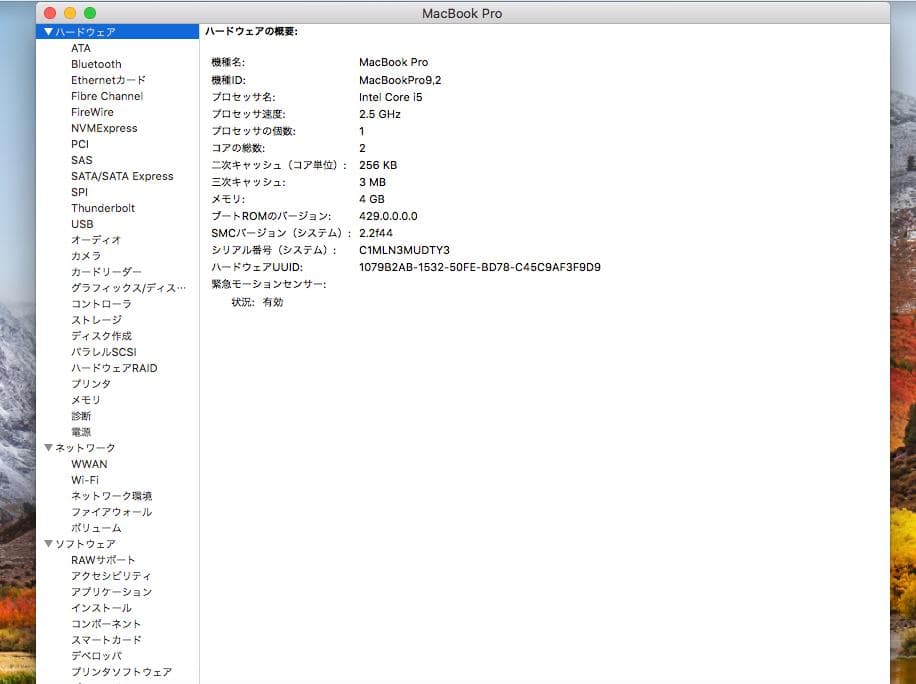 MacBook本体 MacBook Pro (13-inch Mid 2012)