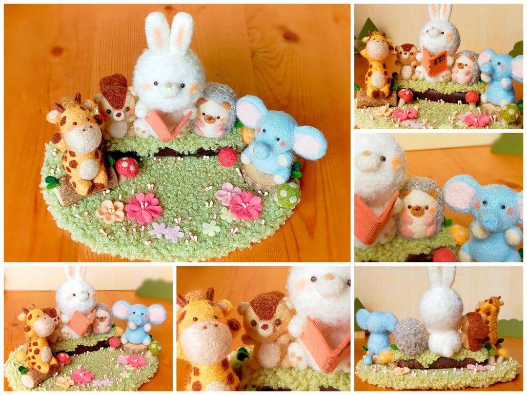 ✿羊毛フェルト✿みや様✿うさぎさんの読み聞かせ✿動物変更あり✿