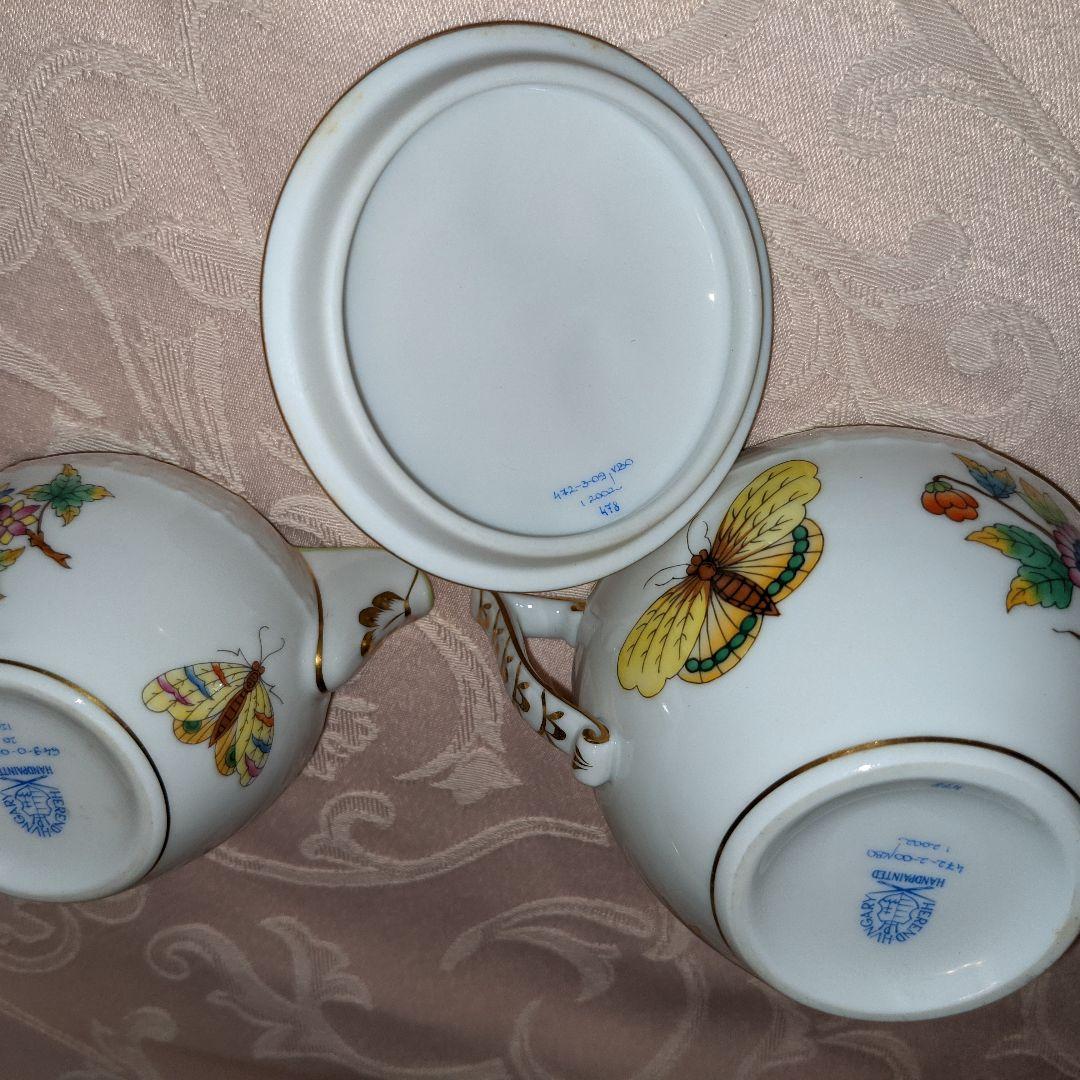 ヘレンド　最終価格貴重な6人用殆ど未使用　貴重なビクトリア　ブーケ　ティーセット