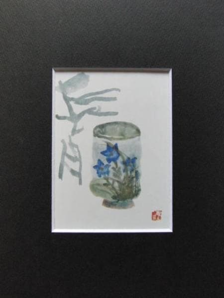 片岡鶴太郎、【長月】、希少な額装用画集より、新品額装付、状態良好