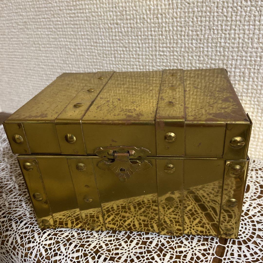 レア　レトロ　宝箱　宝石箱　ゴールド