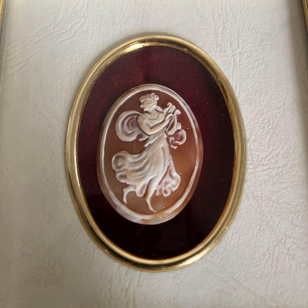 ☆カメオ☆額装☆Crimarchi☆エウテルペ☆ヴィンテージ☆額縁入り