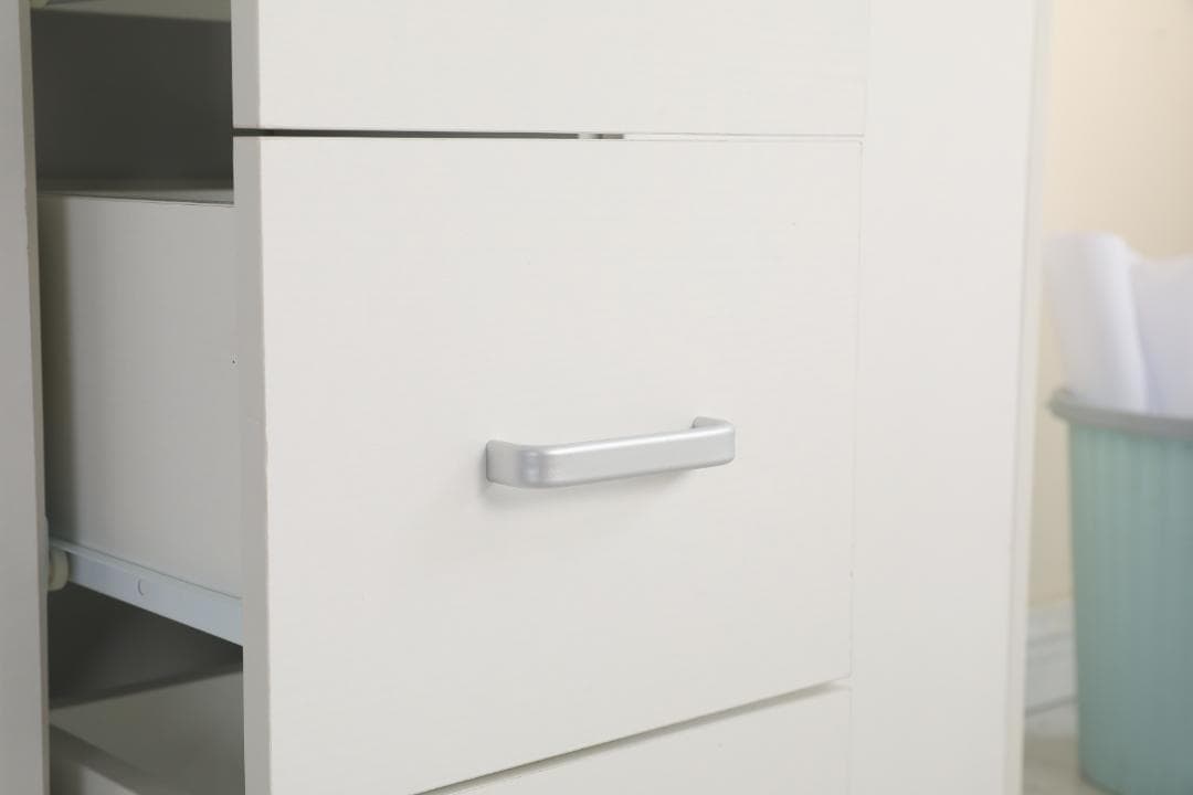 【ホワイト】学習机デスクパソコンデスク勉強机折り畳み天板引き出pcデスク