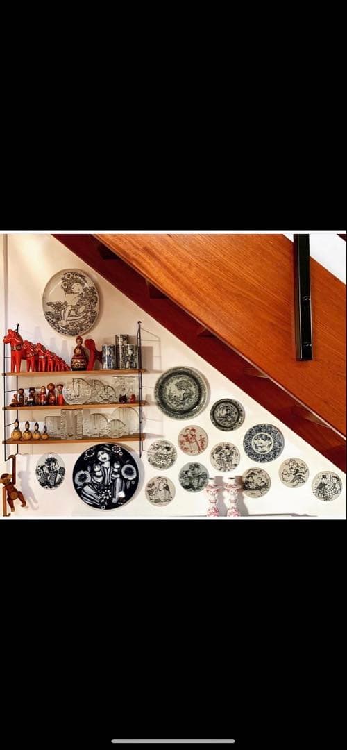 ビヨンヴィンブラッド　ニモール窯の高さ27㎝の大型ビンテージ可愛い少女３人柄花瓶