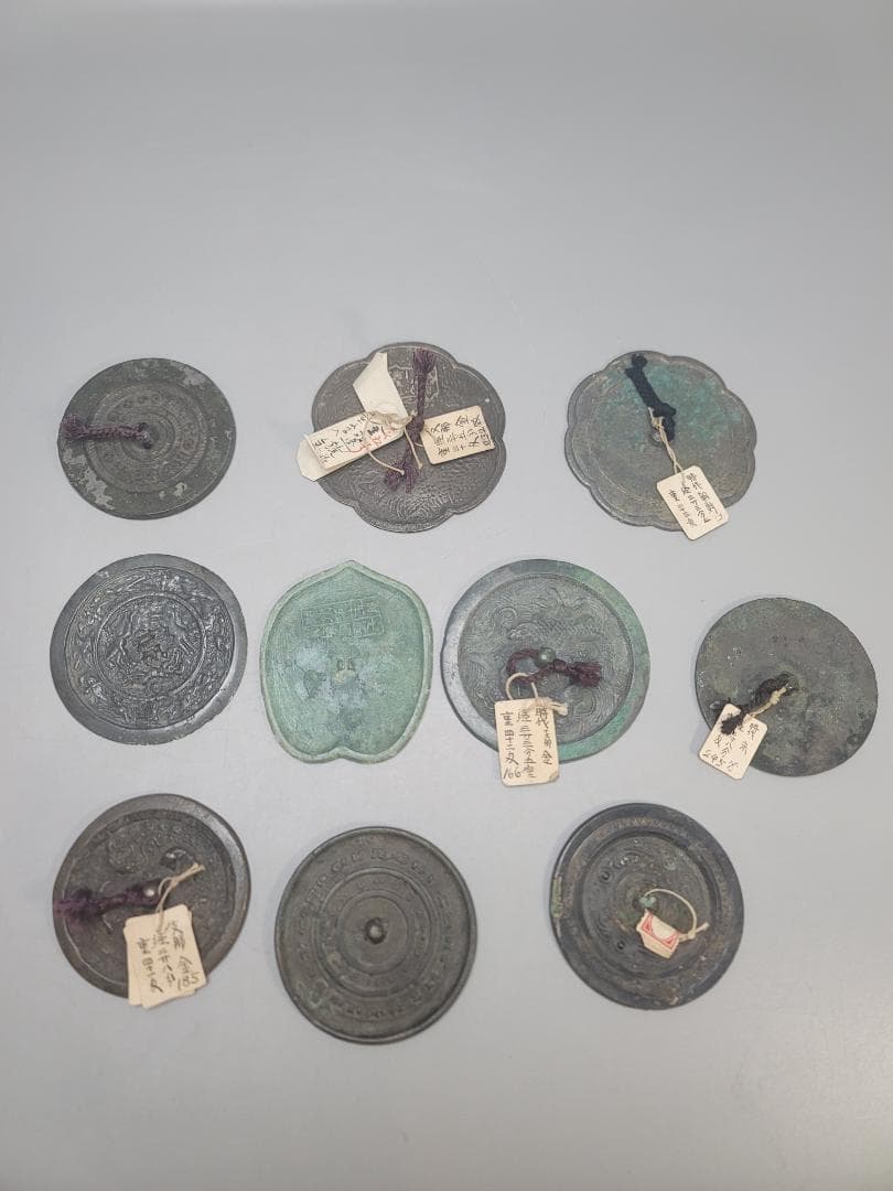 青銅 重要文化財級 古鏡 十件 旧家蔵品 DT792