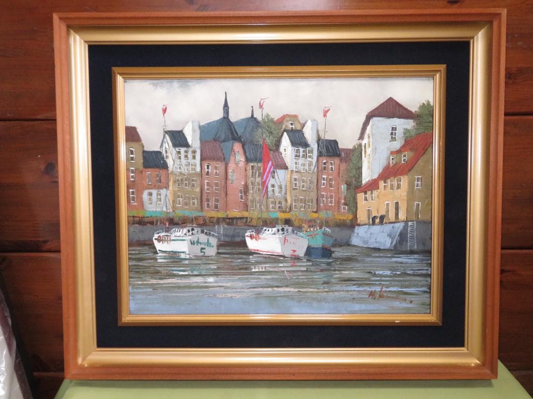 ◆　ちょび　黒沢 久　「オンフルール」　油彩6号　彩日会委員　◆