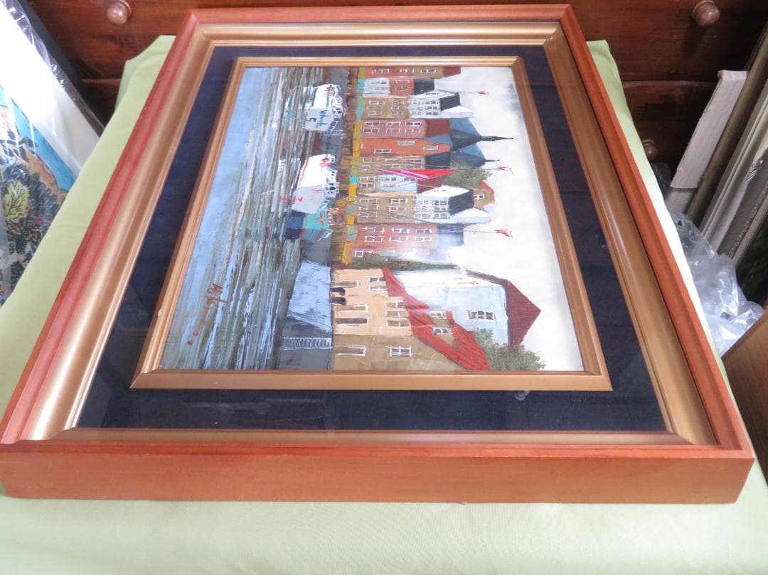 ◆　ちょび　黒沢 久　「オンフルール」　油彩6号　彩日会委員　◆