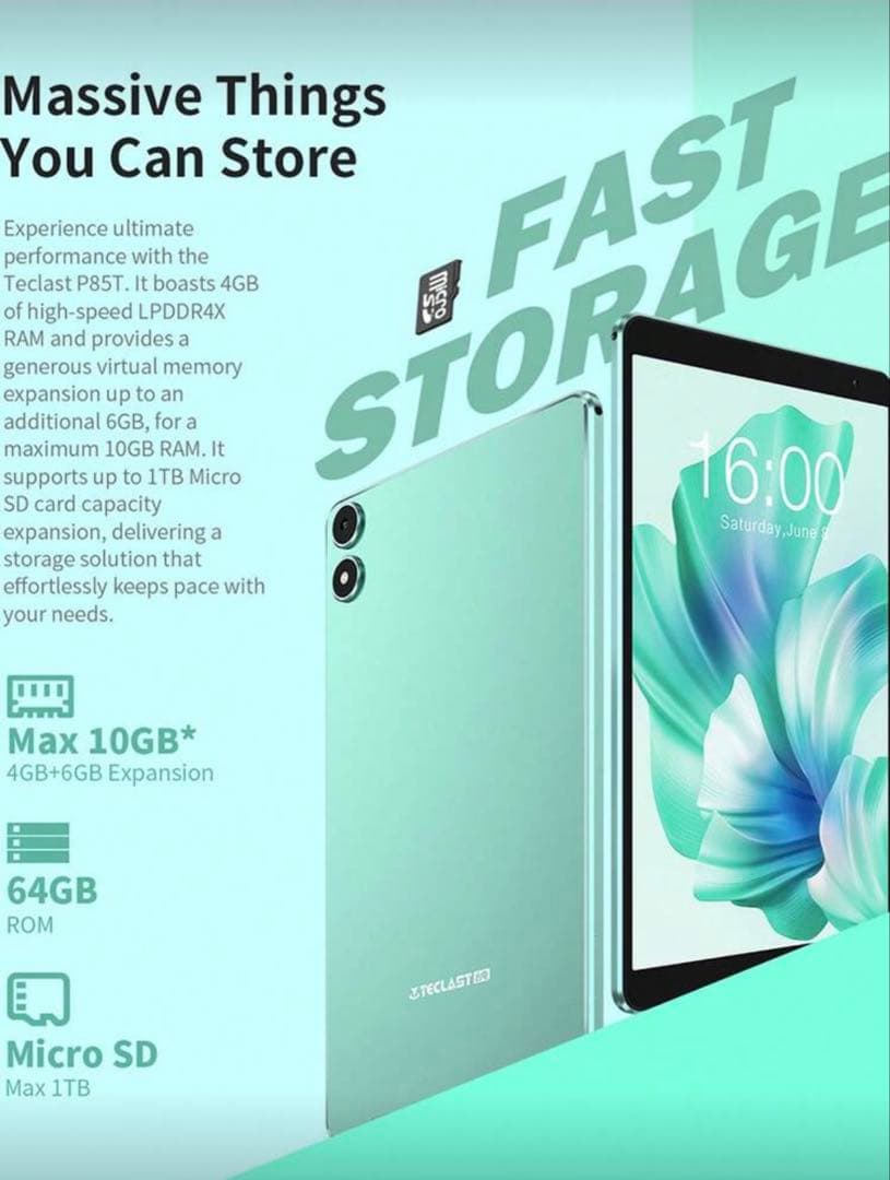 TECLAST テックラスト タブレット P85T 4GB 64GB 8インチ