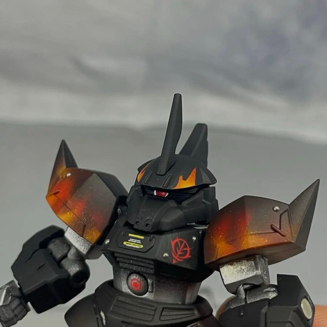 ム*ン様 モビルスーツアンサンブル　改造　ゲルググ　塗装品　フィギュア　炎　ガン