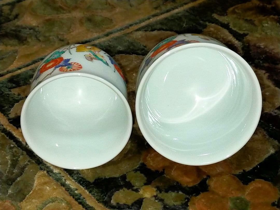 ♥未使用♥　人間国宝　♥十四代♥　酒井田柿右衛門　♥夫婦　湯飲み　湯呑み　共箱付